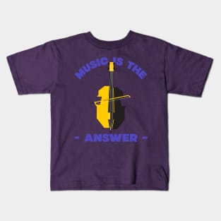 Music is the answer Kids T-Shirt